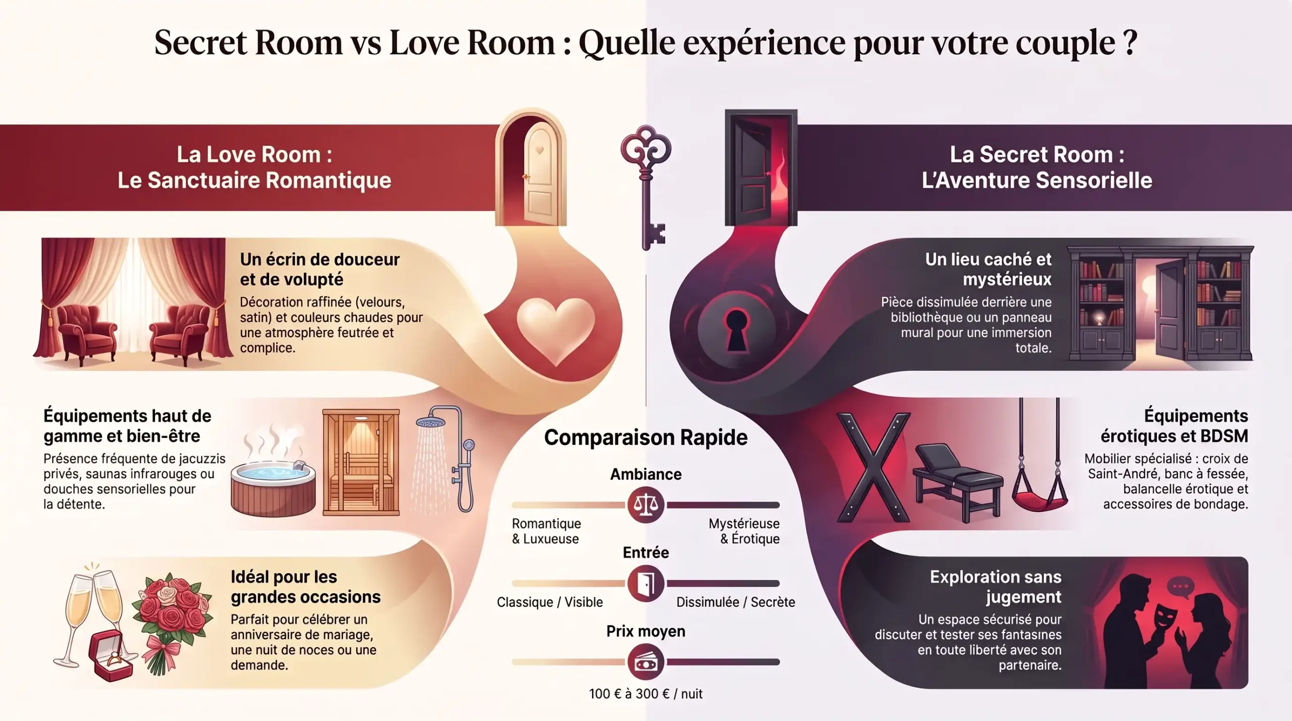 Secret Room de luxe avec équipements immersifs et boiseries