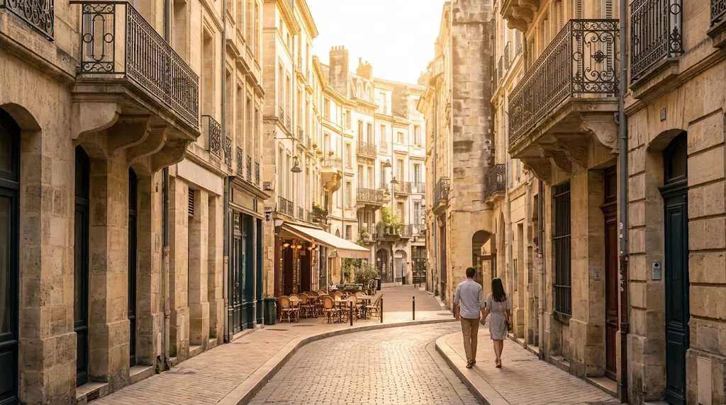 Ruelles pavées pittoresques et pierres blondes du quartier Saint-Pierre